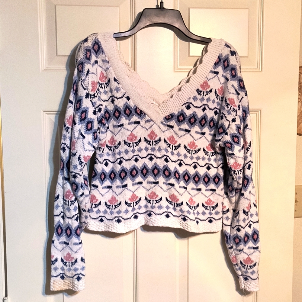 Floral sweater
